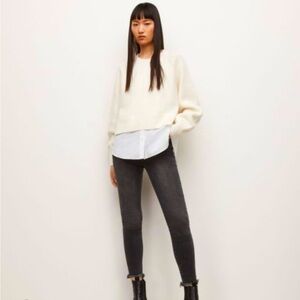 ALL SAINTS Cori jumper in chalk - size Medium